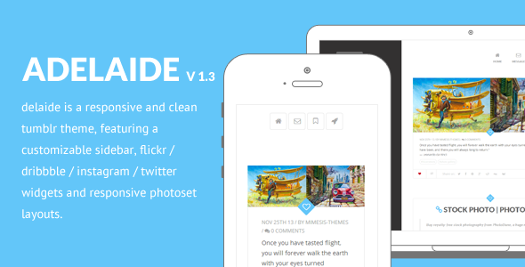 Adelaide - Responsive Tumblr Theme