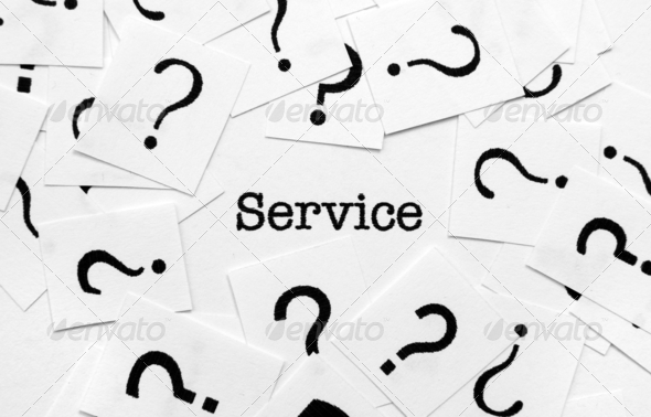 Service and question mark