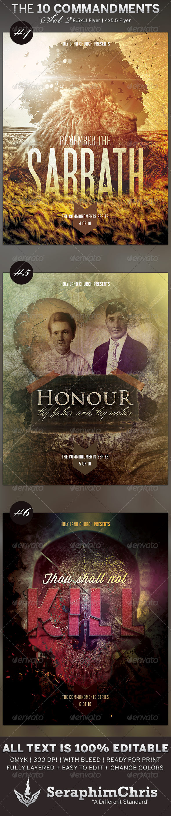 GraphicRiver The 10 Commandments Flyer Templates Set 2 6498337 GraphicRiver The 10 Commandments Flyer Templates Set 2 6498337