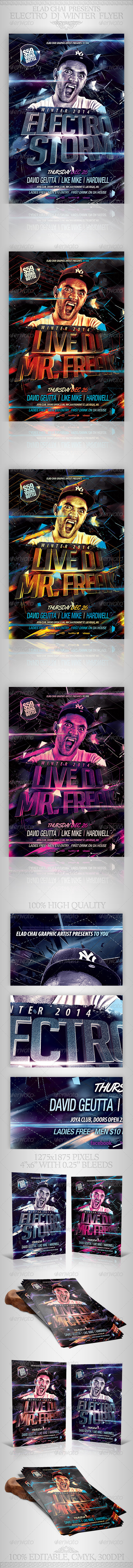 GraphicRiver Electro Dj Party Flyer Template 6502526 GraphicRiver Electro Dj Party Flyer Template 6502526