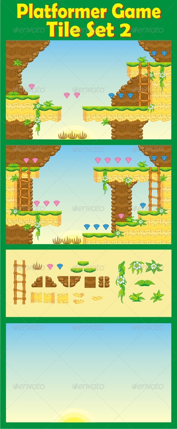 GraphicRiver Platformer Game Tile Set 2 6503590 GraphicRiver Platformer Game Tile Set 2 6503590