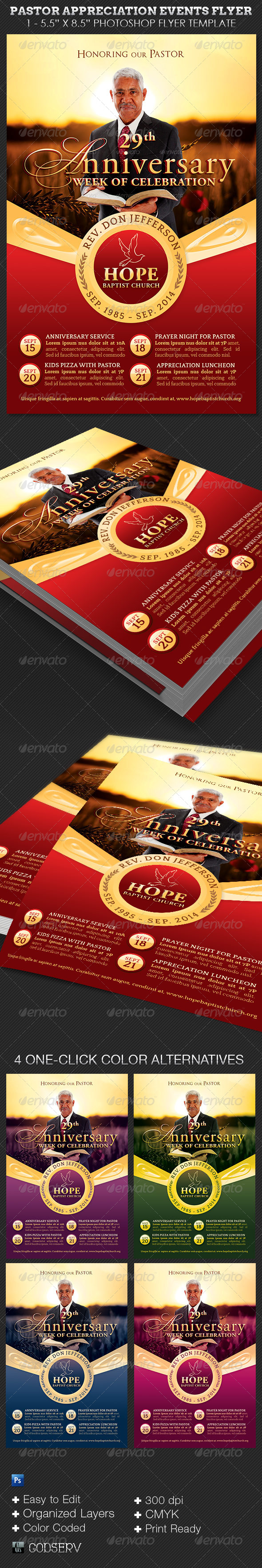 GraphicRiver Pastor Anniversary Events Flyer Template 6505808 GraphicRiver Pastor Anniversary Events Flyer Template 6505808