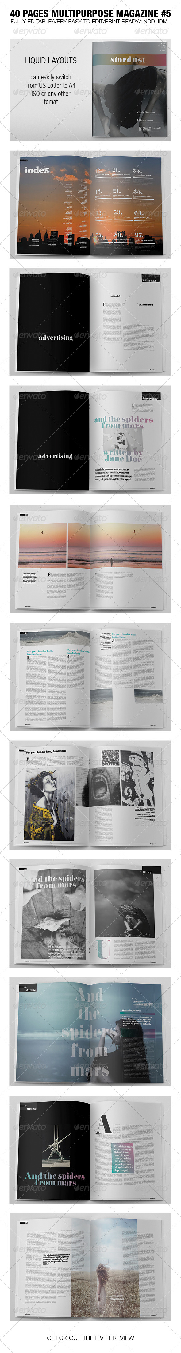 GraphicRiver 40 Pages Multipurpose Magazine 5 6507694 GraphicRiver 40 Pages Multipurpose Magazine 5 6507694