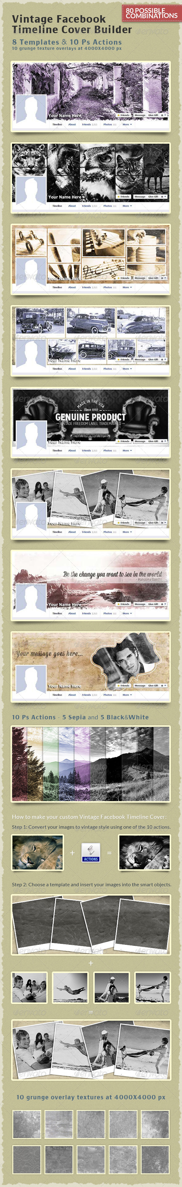 GraphicRiver Vintage Facebook Timeline Cover Builder 6482845 GraphicRiver Vintage Facebook Timeline Cover Builder 6482845