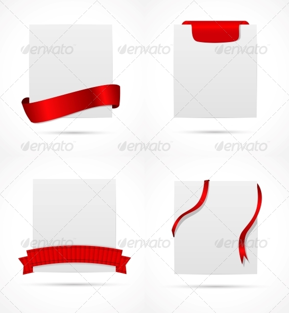 GraphicRiver White Card with Ribbon Vector Illustration 6509763 GraphicRiver White Card with Ribbon Vector Illustration 6509763
