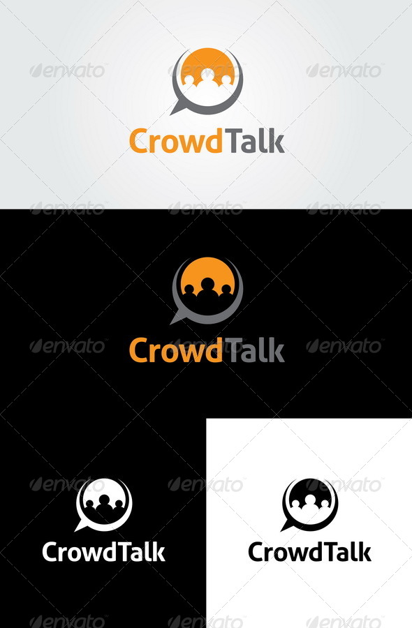 GraphicRiver Crowd Talk Logo Template 6511047 GraphicRiver Crowd Talk Logo Template 6511047