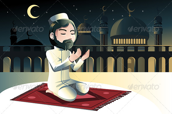 GraphicRiver Muslim Praying 6511244 GraphicRiver Muslim Praying 6511244