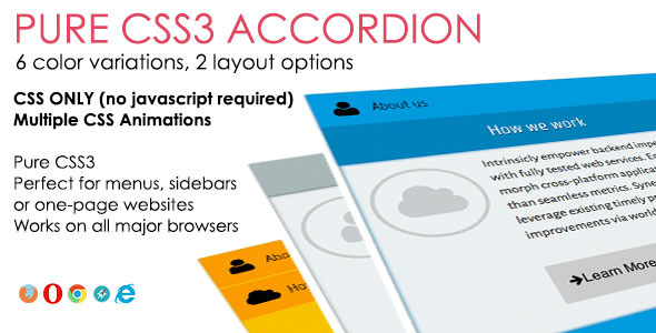Pure CSS3 Accordion