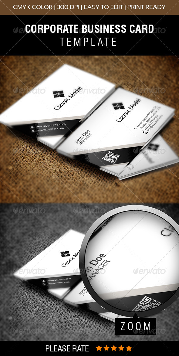GraphicRiver Classic Model Business Card 6514202 GraphicRiver Classic Model Business Card 6514202