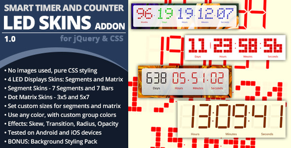 CodeCanyon Smart Timer And Counter LED Skins Addon 6514261 CodeCanyon Smart Timer And Counter LED Skins Addon 6514261