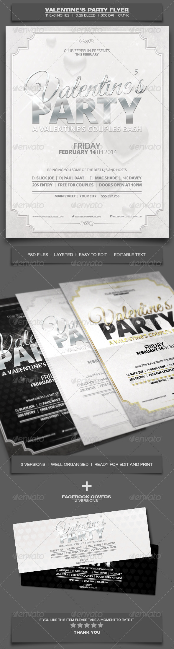 GraphicRiver Valentine s Day Party Event Flyer Template 4 6514523 GraphicRiver Valentine s Day Party Event Flyer Template 4 6514523