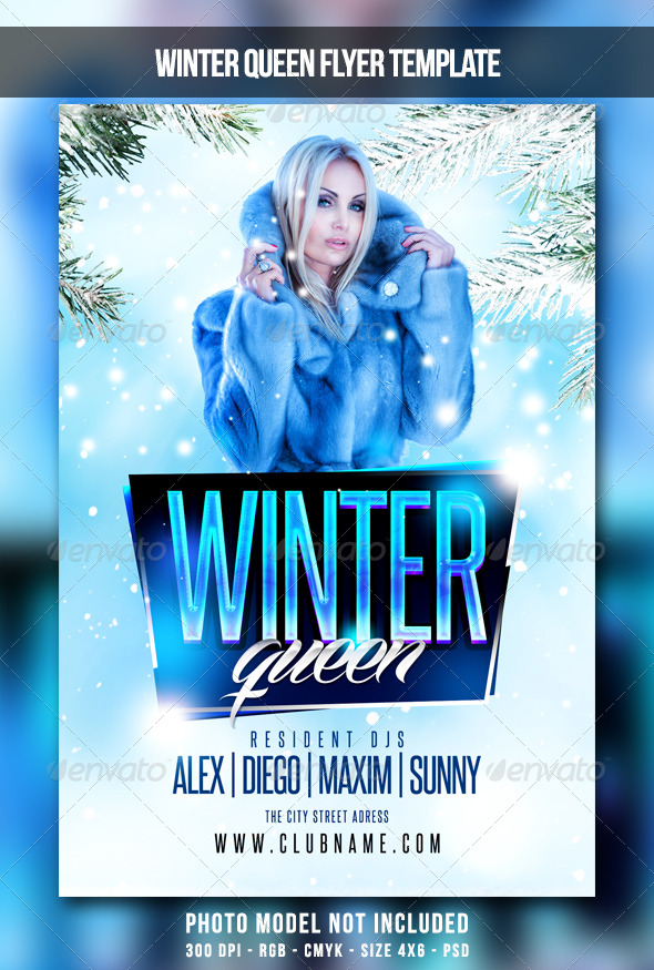 GraphicRiver Winter Queen Flyer 6514766 GraphicRiver Winter Queen Flyer 6514766