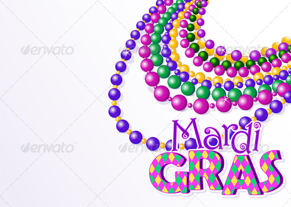 GraphicRiver Mardi Gras Beads Background 6516734 GraphicRiver Mardi Gras Beads Background 6516734