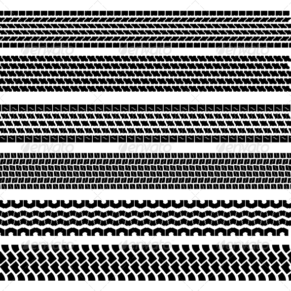 GraphicRiver Set of Detailed Tire Prints 6517146 GraphicRiver Set of Detailed Tire Prints 6517146