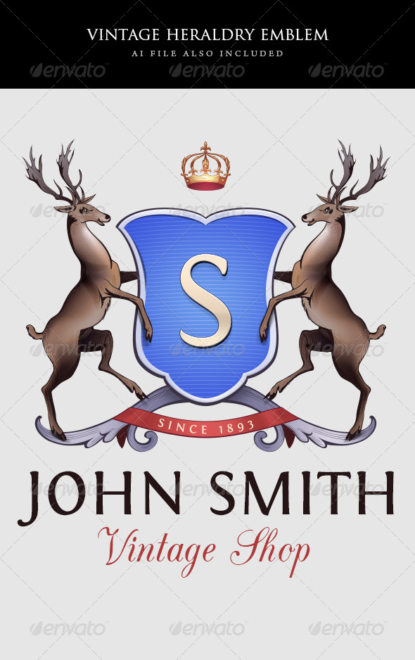 GraphicRiver Vintage Heraldry Emblem Template 6517891 GraphicRiver Vintage Heraldry Emblem Template 6517891