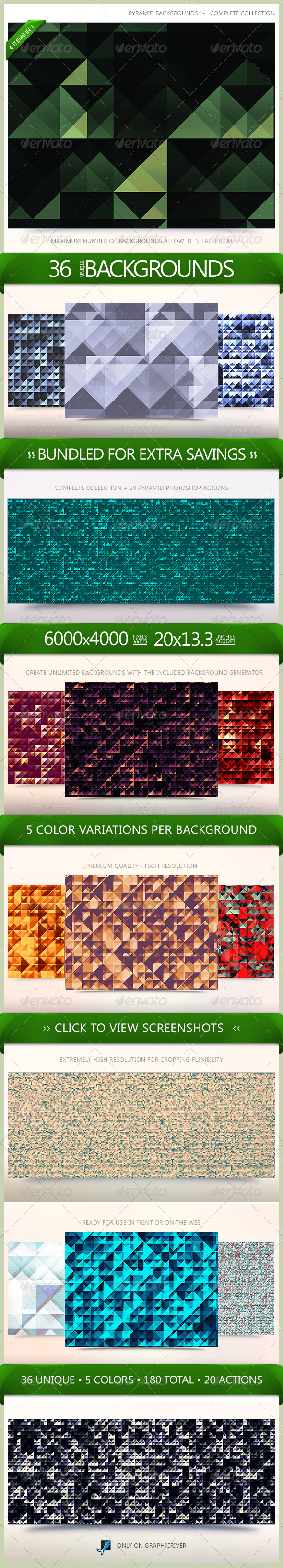 GraphicRiver Pyramid Backgrounds Bundle 6522815 GraphicRiver Pyramid Backgrounds Bundle 6522815