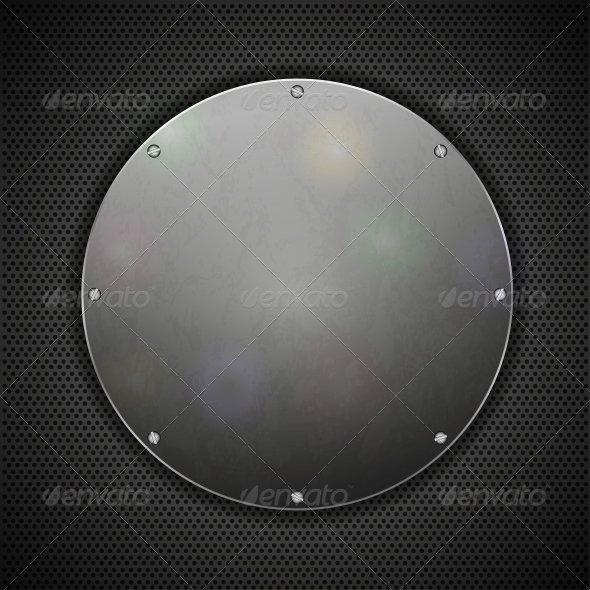 GraphicRiver Circle Steel Plate on Metal Background 6524600 GraphicRiver Circle Steel Plate on Metal Background 6524600