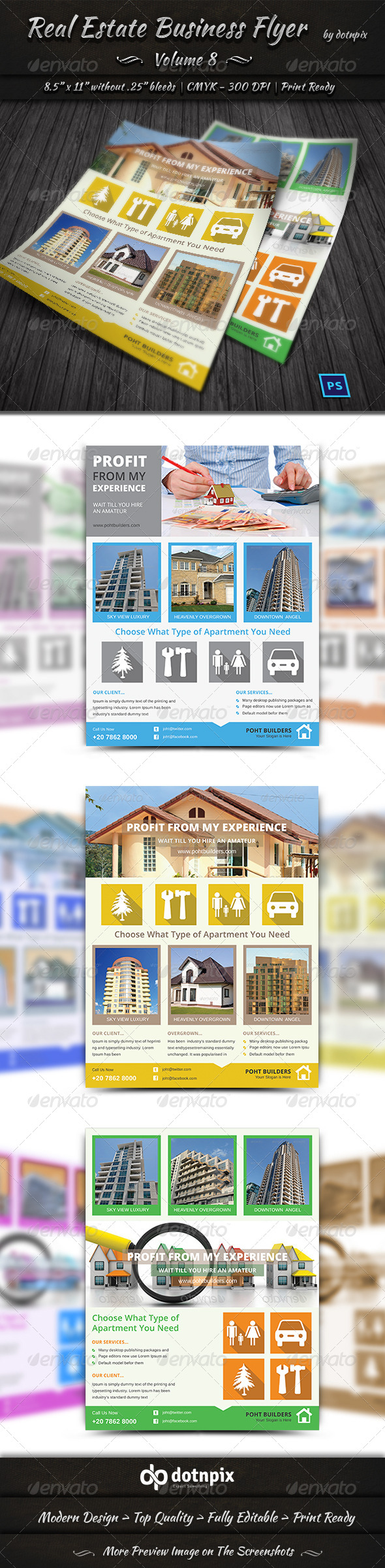 GraphicRiver Real Estate Business Flyer Volume 8 6490527 GraphicRiver Real Estate Business Flyer Volume 8 6490527