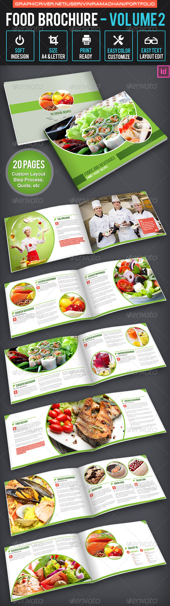 GraphicRiver Food Brochure Volume 2 6525263 GraphicRiver Food Brochure Volume 2 6525263