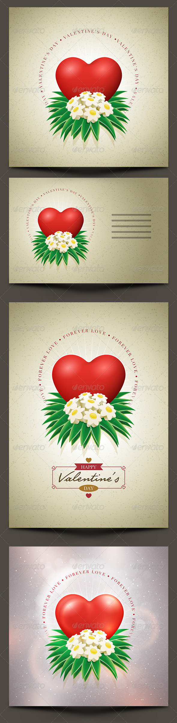 GraphicRiver Valentine s Day Card Set 6525504 GraphicRiver Valentine s Day Card Set 6525504