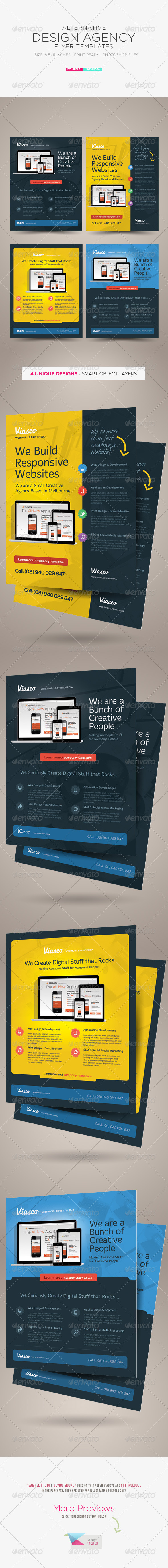 GraphicRiver Alternative Creative Design Agency Flyers 6525624 GraphicRiver Alternative Creative Design Agency Flyers 6525624