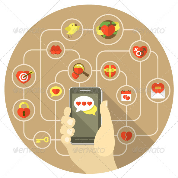 GraphicRiver Love in the Network 6526431 GraphicRiver Love in the Network 6526431