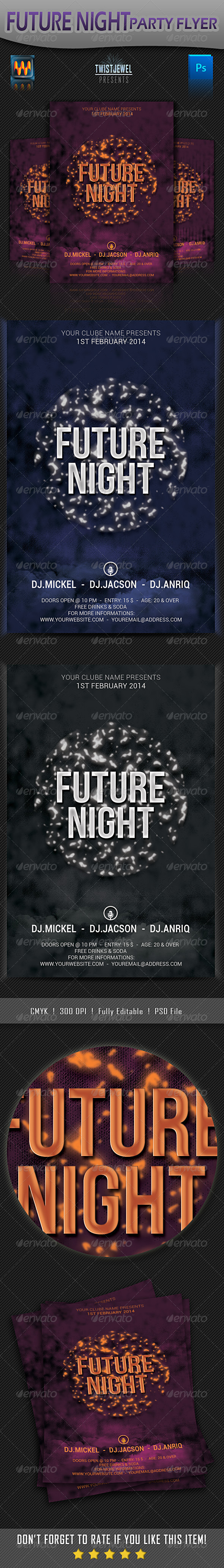 GraphicRiver Future Night Party Flyer 6528756 GraphicRiver Future Night Party Flyer 6528756