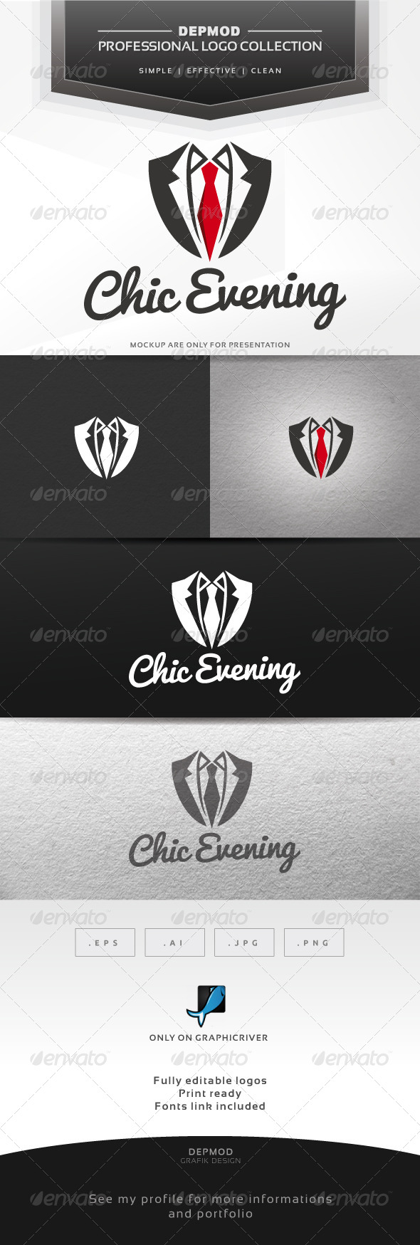 GraphicRiver Chic Evening Logo 6531205 GraphicRiver Chic Evening Logo 6531205