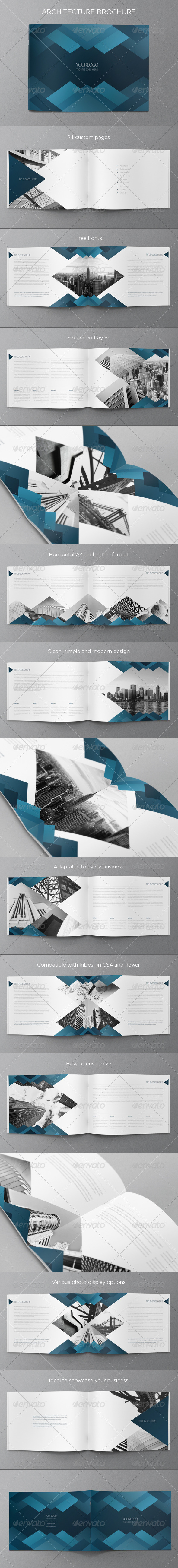 GraphicRiver Blue Architecture Brochure 6531248 GraphicRiver Blue Architecture Brochure 6531248