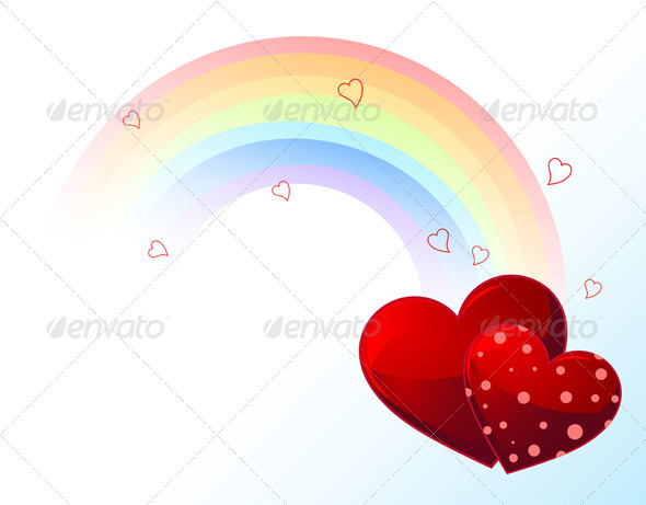 GraphicRiver Valentines Day Rainbow 6533046 GraphicRiver Valentines Day Rainbow 6533046