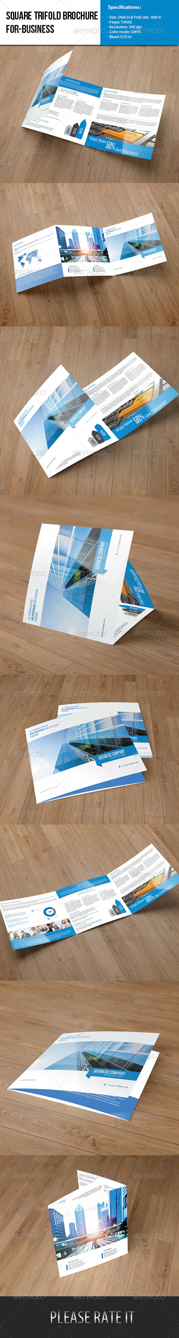 GraphicRiver Square Trifold- Business 6534838 GraphicRiver Square Trifold- Business 6534838