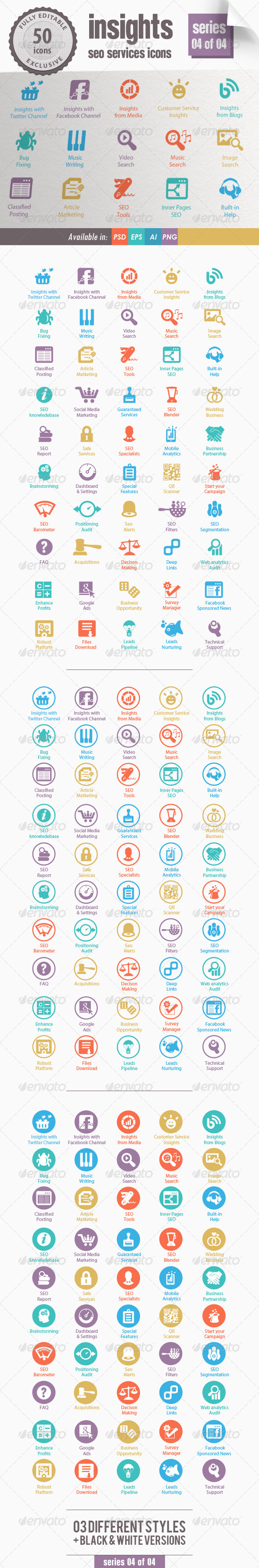 GraphicRiver Insights SEO Services Icons Series 04 of 04 6436090 GraphicRiver Insights SEO Services Icons Series 04 of 04 6436090