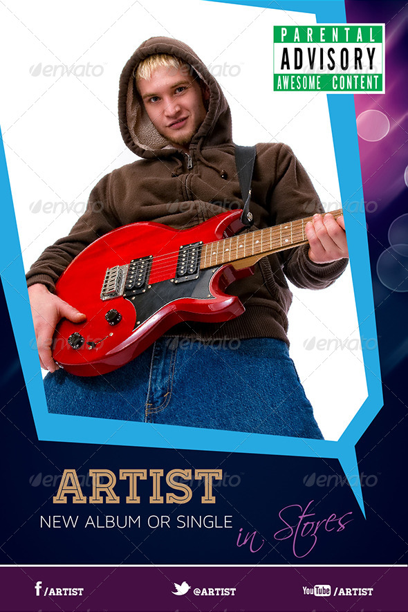 GraphicRiver Artist or Musician Promotional Poster or Flyer 6504975 GraphicRiver Artist or Musician Promotional Poster or Flyer 6504975