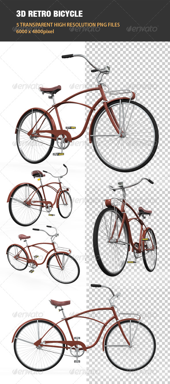 GraphicRiver 3D Retro Bicycle 6539860 GraphicRiver 3D Retro Bicycle 6539860