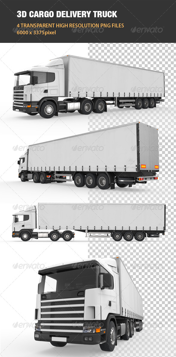 GraphicRiver 3D Cargo Delivery Truck 6539964 GraphicRiver 3D Cargo Delivery Truck 6539964