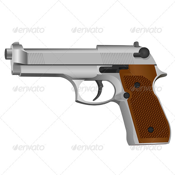 GraphicRiver Semi Automatic Gun 6542213 GraphicRiver Semi Automatic Gun 6542213