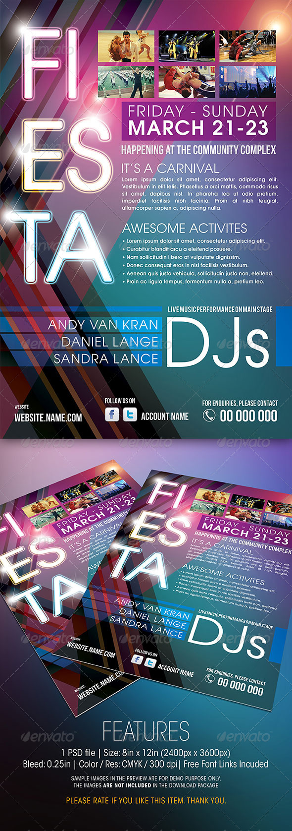 GraphicRiver Fiesta Carnival Flyer 6542817 GraphicRiver Fiesta Carnival Flyer 6542817