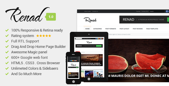 ThemeForest Renad Clean & Modern WordPress Magazine Theme 6539422 ThemeForest Renad Clean & Modern WordPress Magazine Theme 6539422