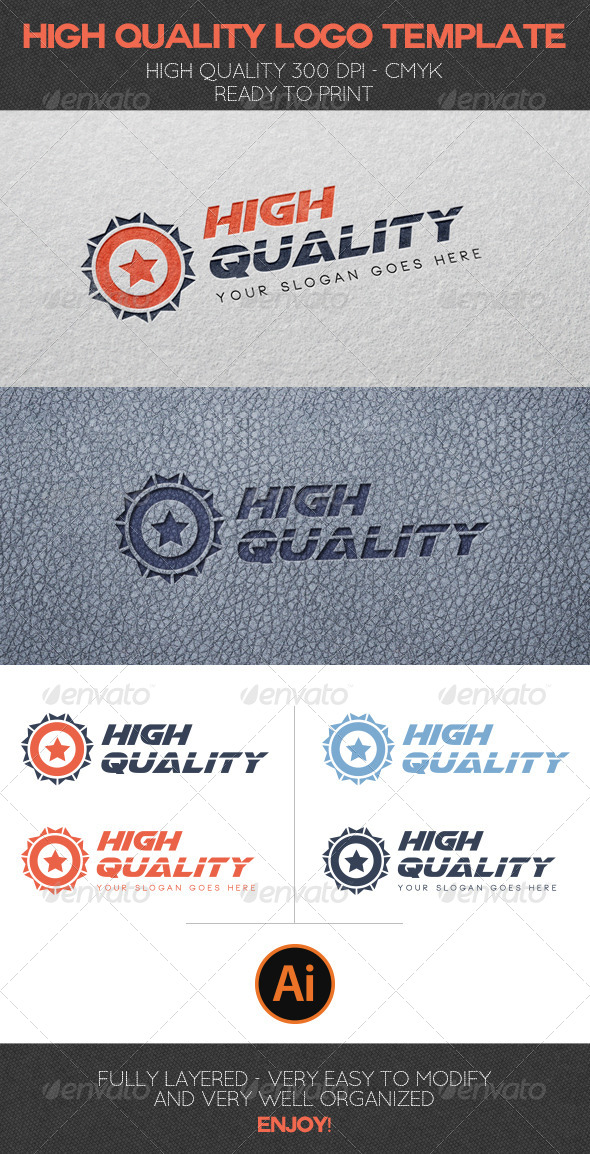 GraphicRiver High Quality Logo Template 6523384 GraphicRiver High Quality Logo Template 6523384