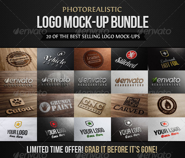 GraphicRiver Photorealistic Logo Mock-Up Bundle 6550647 GraphicRiver Photorealistic Logo Mock-Up Bundle 6550647