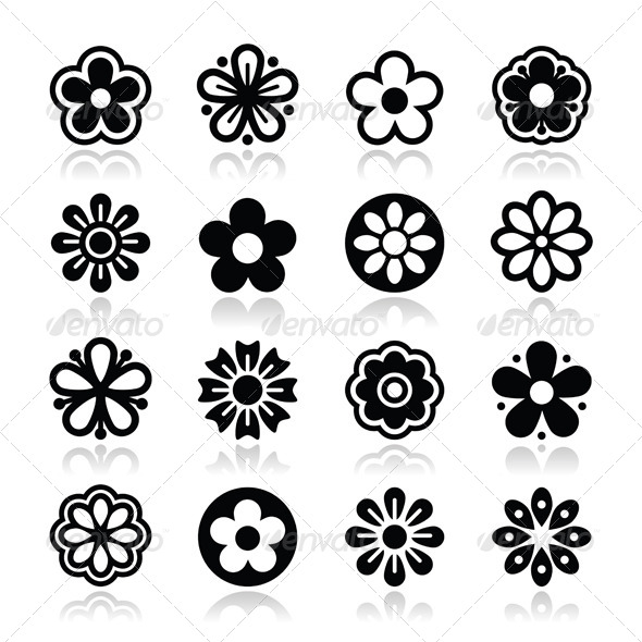 GraphicRiver Flower Icons 6553015 GraphicRiver Flower Icons 6553015