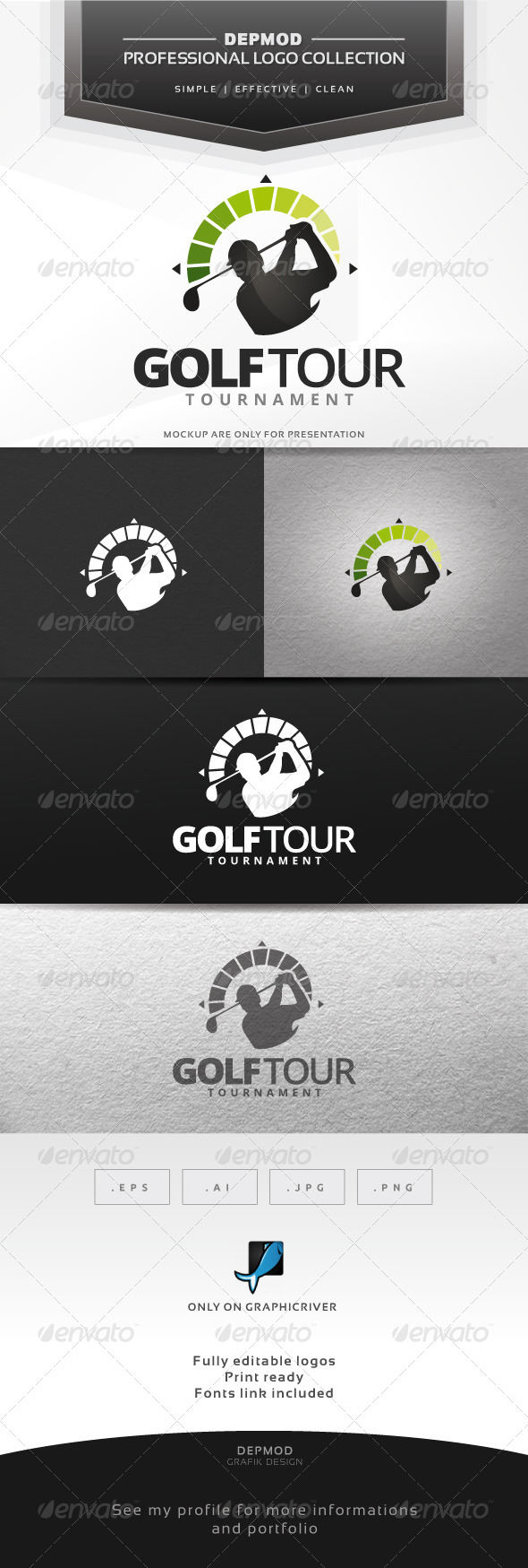 GraphicRiver Golf Tour Logo 6554413 GraphicRiver Golf Tour Logo 6554413