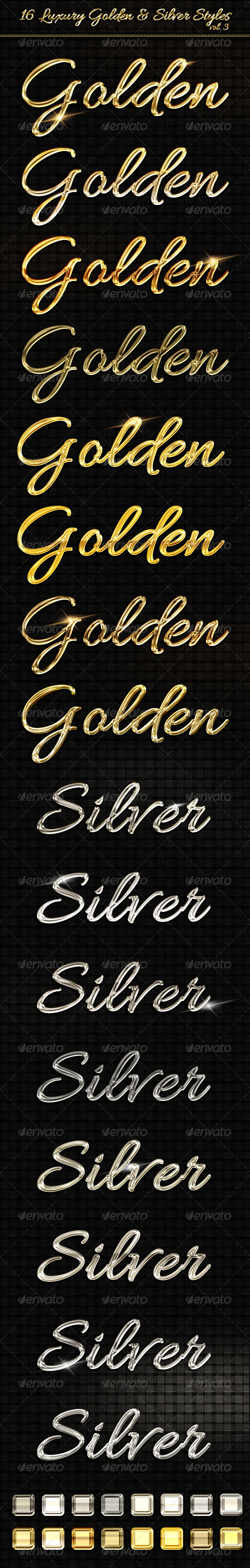 GraphicRiver 16 Luxury Golden & Silver Text Styles vol3 6555616 GraphicRiver 16 Luxury Golden & Silver Text Styles vol3 6555616