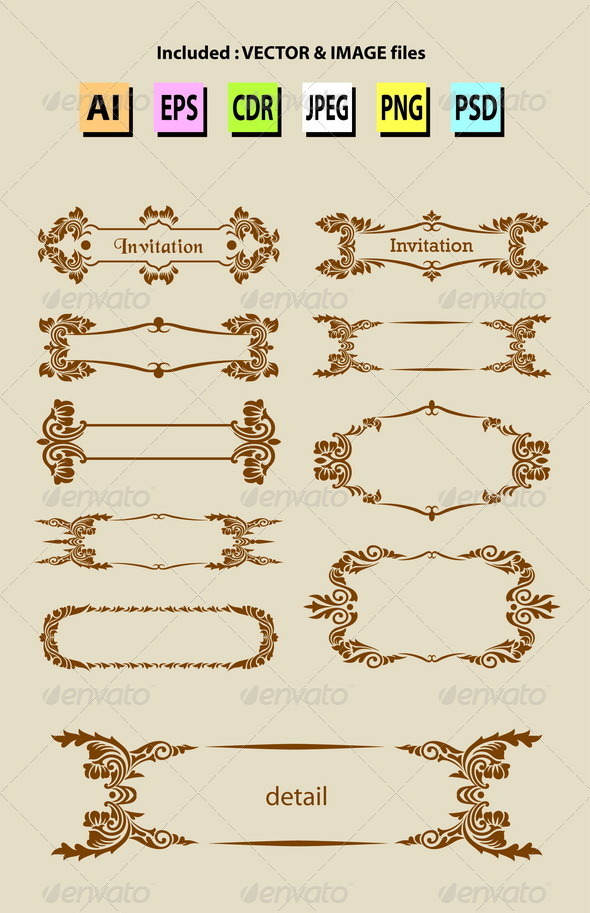 GraphicRiver Label Ornament Decorations 6556539 GraphicRiver Label Ornament Decorations 6556539