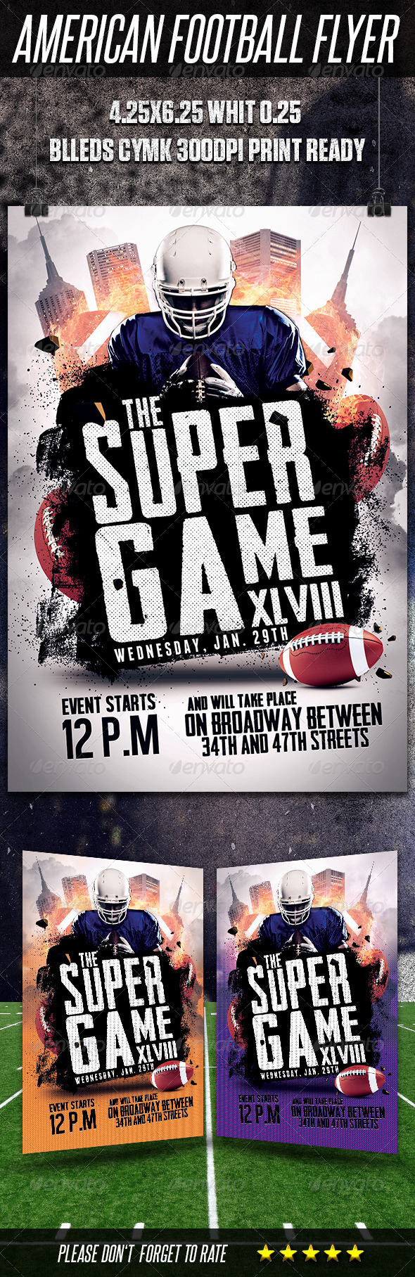 GraphicRiver American Football Flyer Template 6536462 GraphicRiver American Football Flyer Template 6536462