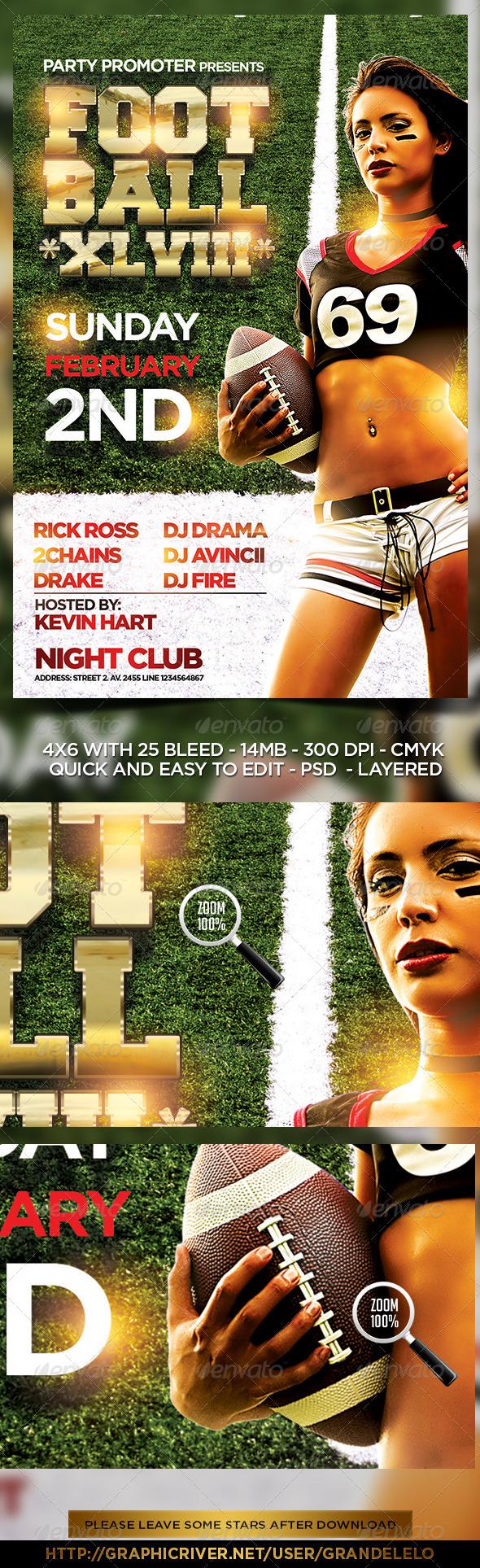 GraphicRiver Football Flyer Template 6549969 GraphicRiver Football Flyer Template 6549969