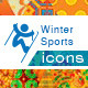 Winter Olympics Sports Icon Set