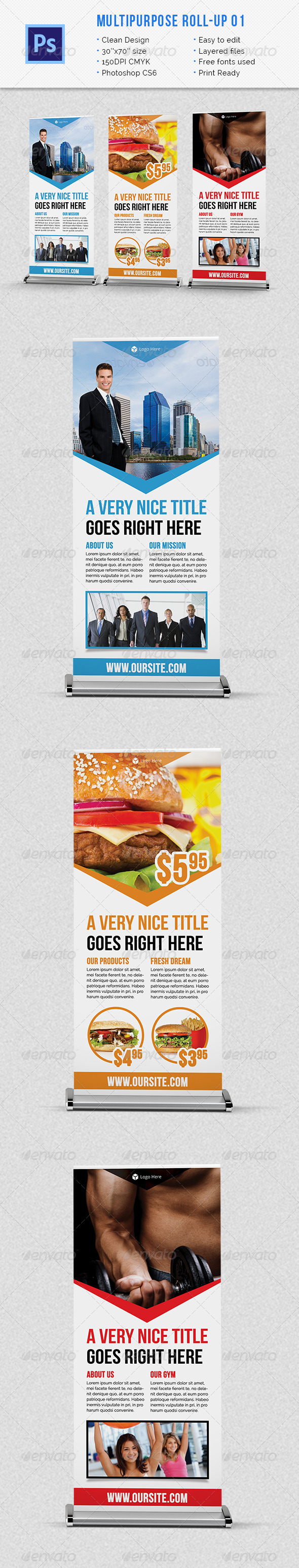 GraphicRiver Multipurpose Roll-up 01 6559499 GraphicRiver Multipurpose Roll-up 01 6559499