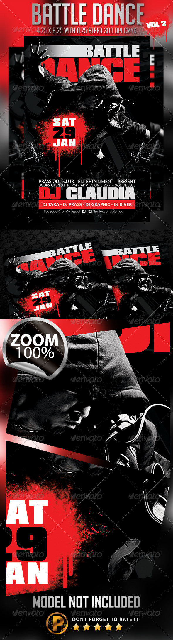 GraphicRiver Battle Dance Flyer Template Vol 2 6563143 GraphicRiver Battle Dance Flyer Template Vol 2 6563143