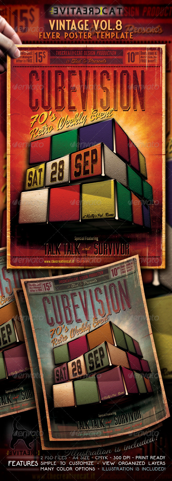 GraphicRiver Vintage Flyer Poster Vol 8 6569112 GraphicRiver Vintage Flyer Poster Vol 8 6569112